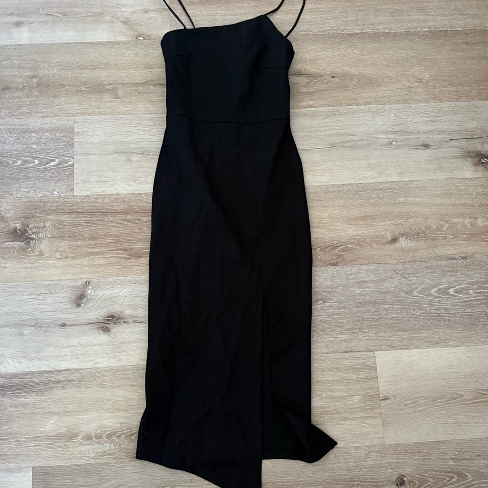 Beginning Boutique Asymmetrical Black Dress